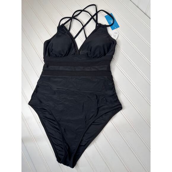 NWT Cupshe Emerge Braided Halter Cutout One Piece Swimsuit Beach BUNDLE Size M - Picture 3 of 6